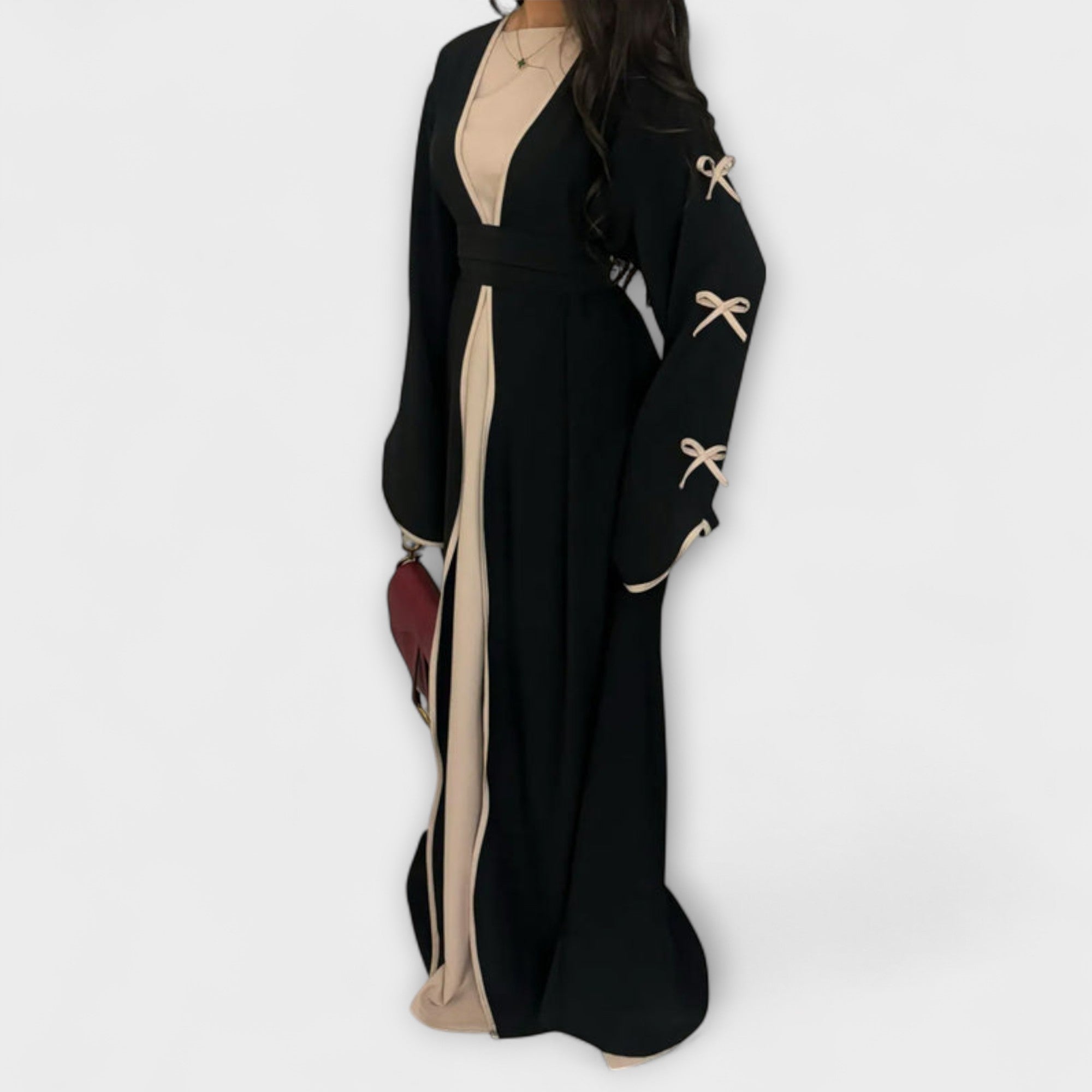 Елена - Кардиган и Рокля в Комбинация с Рейстра Декорация