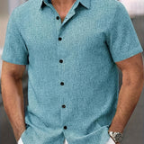 Мария - Лека риза с къс ръкав от лен