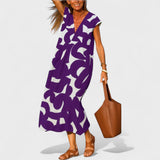 Яна - Дълга Рокля с Художествен Узорак