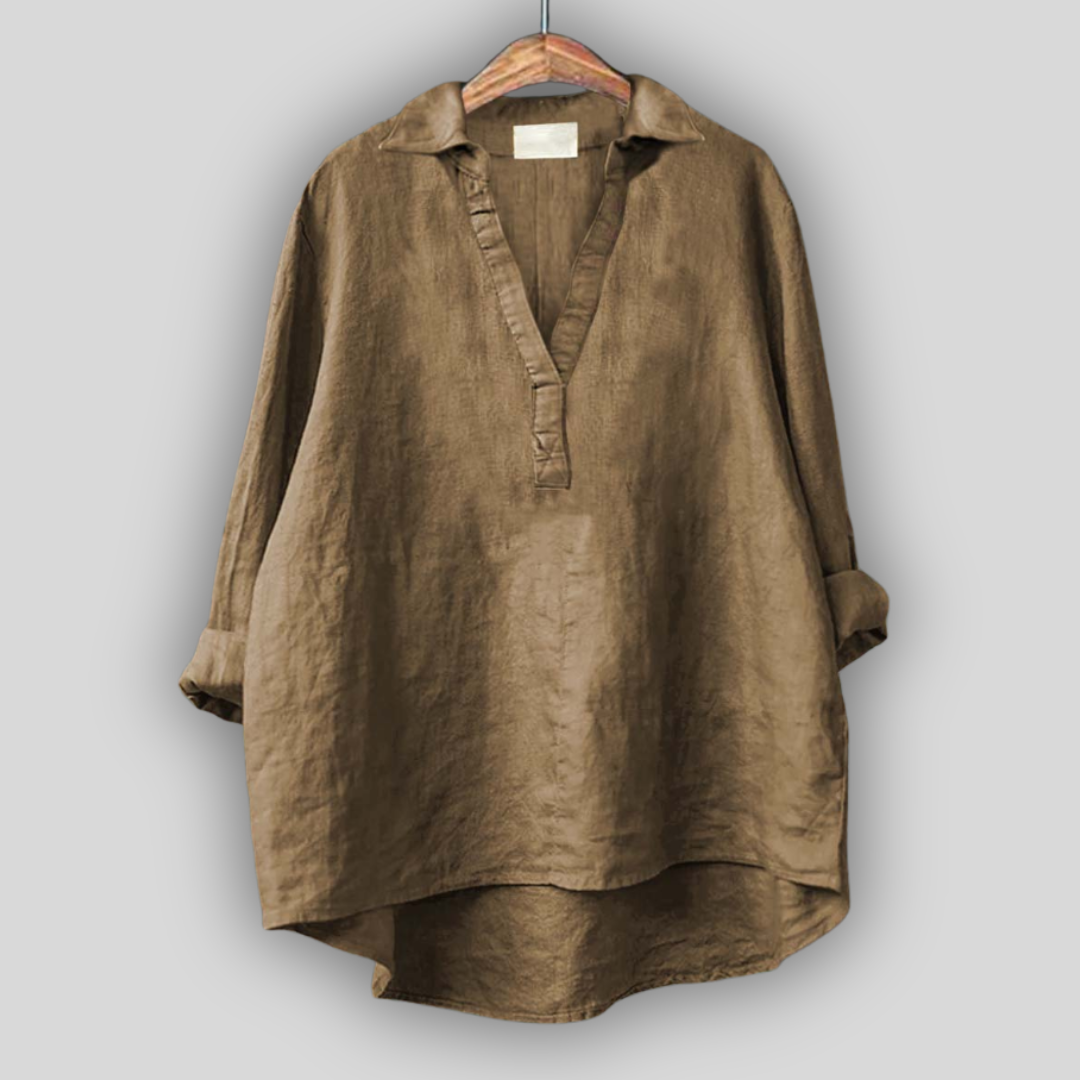 Магдалена - Лятна Блуза с V Изрез