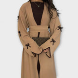 Елена - Кардиган и Рокля в Комбинация с Рейстра Декорация