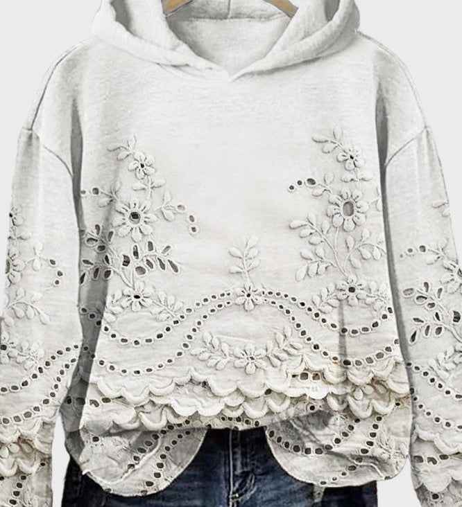 Надежда - Джъмпер с Капюшон от Дантела в Зелено