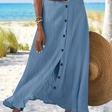 Мария - Полупрозрачна Миди Поличка с Разцепка