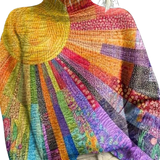 Петя - Колоритен печат на колаж със слънце и поло