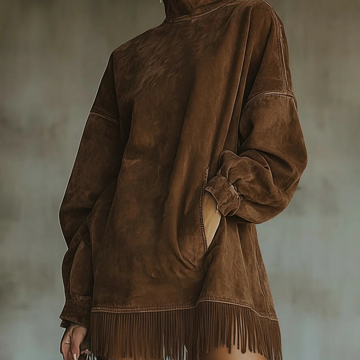 Теодора - Туника с къс ръкав Darcie от замаскирана кожа