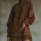 Теодора - Туника с къс ръкав Darcie от замаскирана кожа