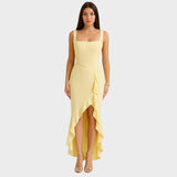 Эвелина - Елегантна корсетна рокля с волани