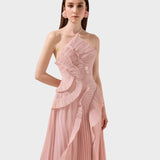 Виктория - Дълга рокля с волани