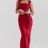 Десислава - Рокля с разрез и цепка