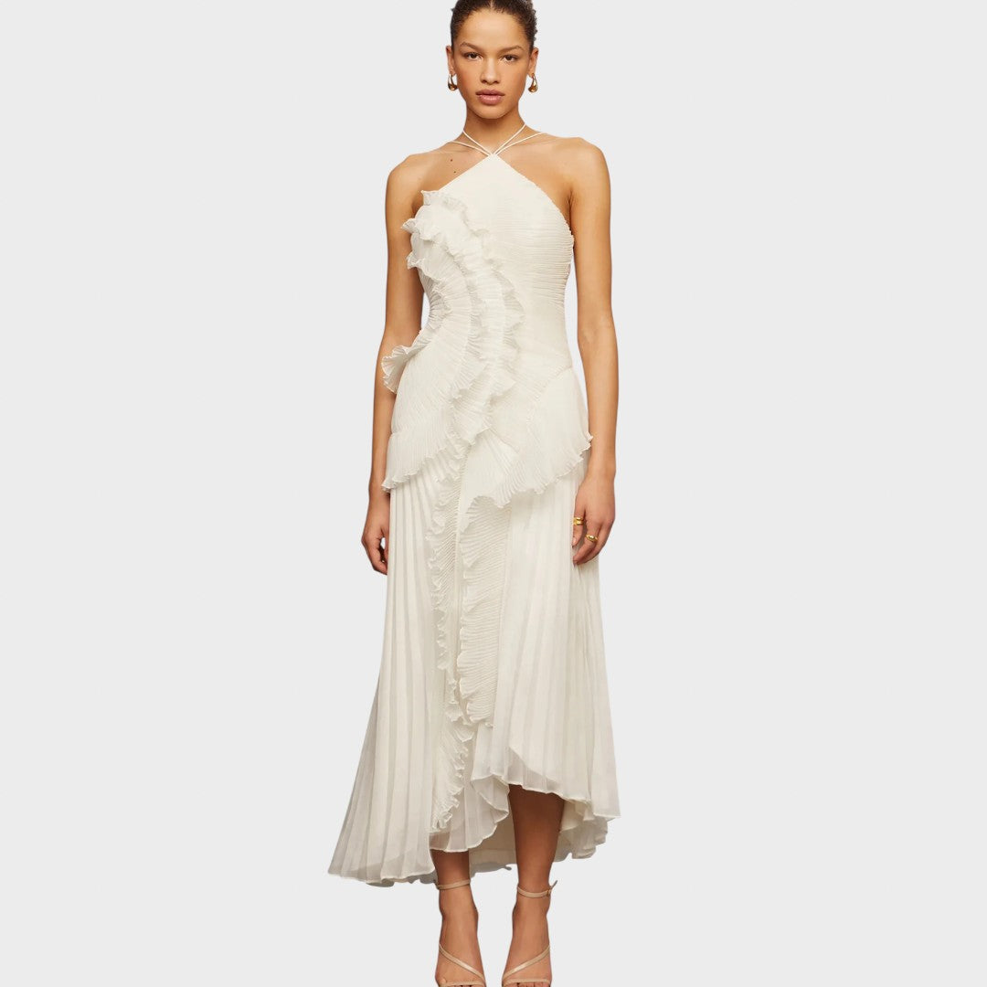 Виктория - Дълга рокля с волани