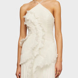 Виктория - Дълга рокля с волани