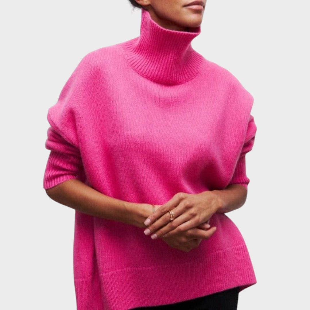 Милена - Блуза с Висок Вратник