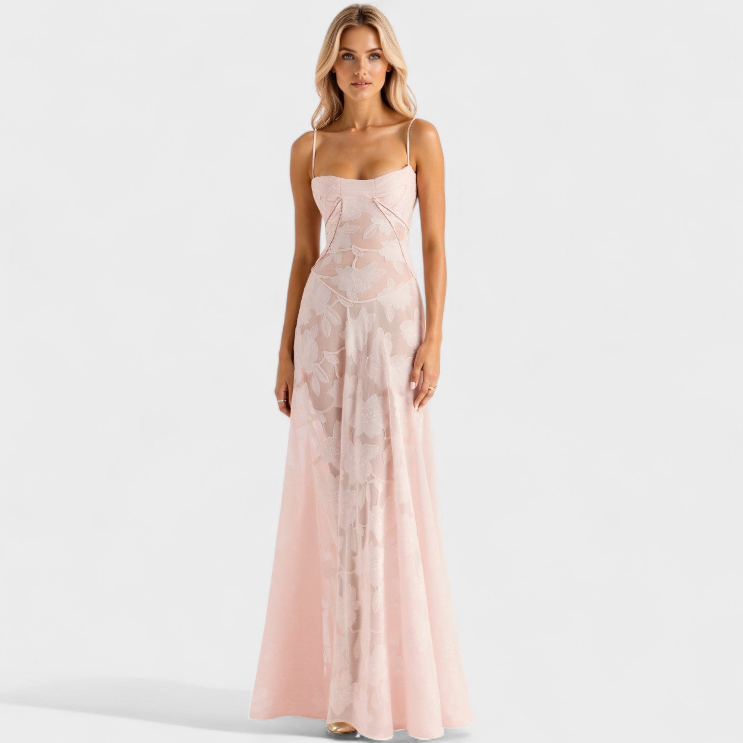 Десислава - Рокля от цветна дантела