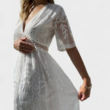 Десислава - Дълга Бохо Чипкова Рокля