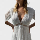 Десислава - Дълга Бохо Чипкова Рокля