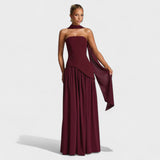 Александра - Дълга рокля с изискан дизайн