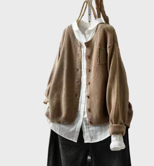 Виктория - Мек Плетен Жилетка