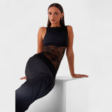 Мария - Дълга рокля от черна дантела