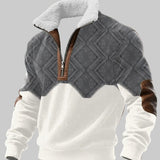 Радко - Суичър с цип и висок як с козина