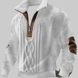 Красимир - Пуловер с цип и висок яка с козина