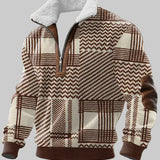 Димитър - Суичър с цип и висок яка с козина