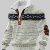 Васил - Суитшър с цип и висок колан от козина