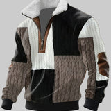 Андрей - Суитшърт с цип и висока яка с козина