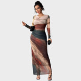 Красимира - Дълга рокля с дълги ръкави