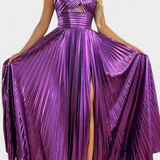 Гергана - Рокля Металик с Преклоп и Разкроя