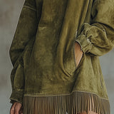 Теодора - Туника с къс ръкав Darcie от замаскирана кожа