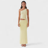 Милена - Максимална асиметрична рокля с деколте