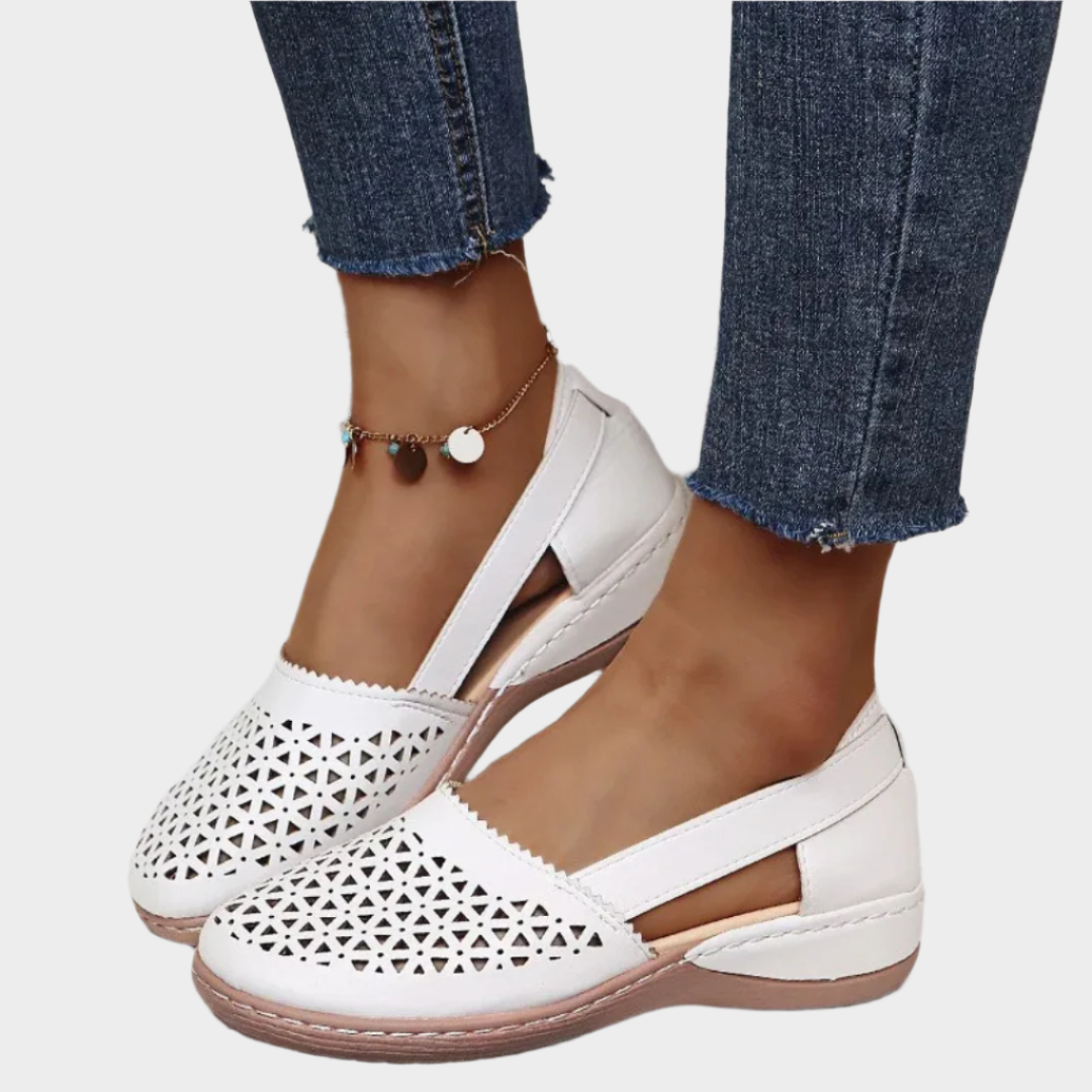 Мария - Анатомични Балетанки с Изрези и Лента