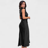 Галина - Елегантна Сатенена Рокля