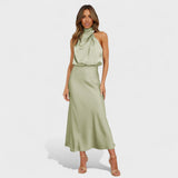 Галина - Елегантна Сатенена Рокля