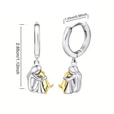 Даниела - обеци с кучешка висулка