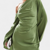 Десислава - Асиметрична Макси Рокля с Едно Рамо и Оформен Талия