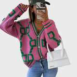 Десислава - Плетен Жилетка с Геометричен Узор