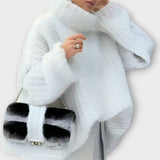 Десислава - Мека дамска блуза с дълги ръкави и качулка