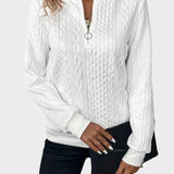 Милена - Дамски пуловер от плетиво