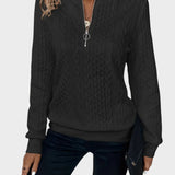 Милена - Дамски пуловер от плетиво