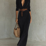 Деница - Макси рокля от велур