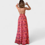 Деница - Дълга рокля с открит гръб