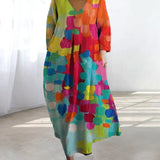 Десислава - Шарена рокля с принт