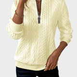 Милена - Дамски пуловер от плетиво