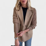 Елена - Елегантно сако с плетени ръкави