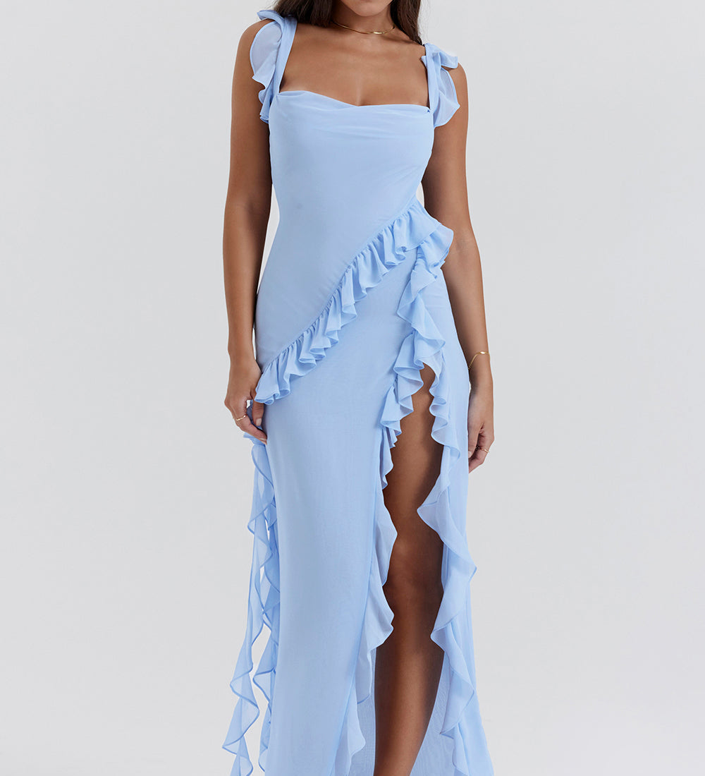 Йоана - Рокля с Асиметрични Волани