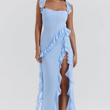 Йоана - Рокля с Асиметрични Волани