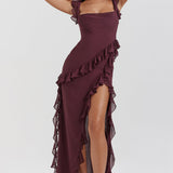 Йоана - Рокля с Асиметрични Волани