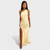 Виктория - Дълга сатенена рокля