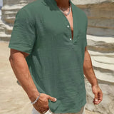 Десислава - Елегантна лятна риза с висока яка